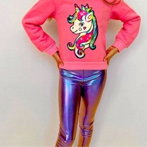 LOLA and the boys Purple Galaxy Leggings